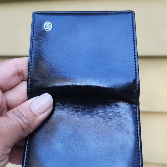 CARTIER Pasha de Cartier Coin Purse Coin Purse leather Black - Picture 8 of 9